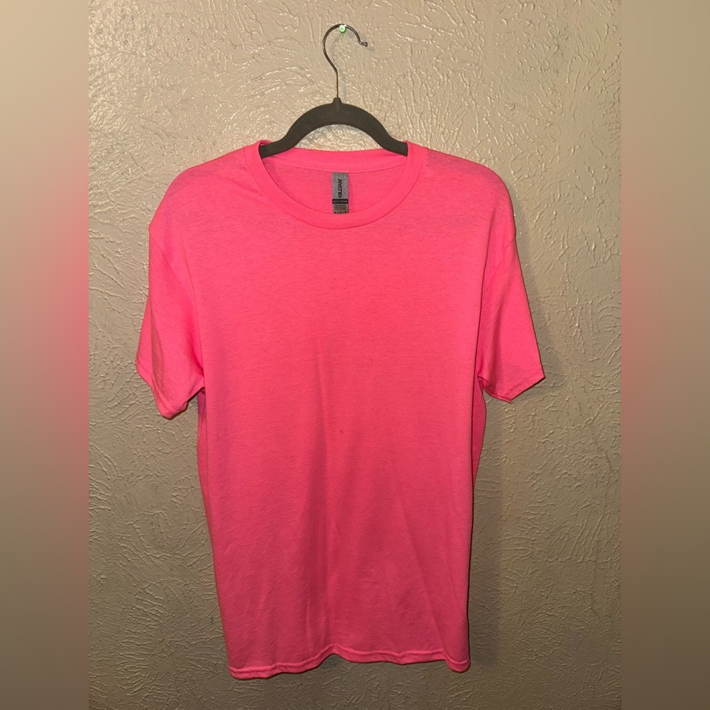 Vibrant Pink Short Sleeve Tee for Men